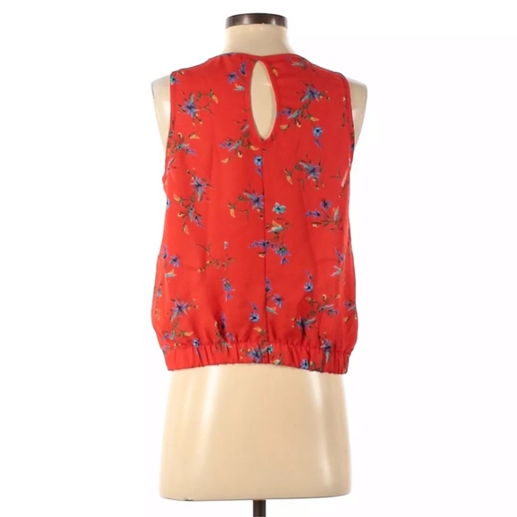 Sienna sky sleeveless top with tie front - Picture 2 of 4